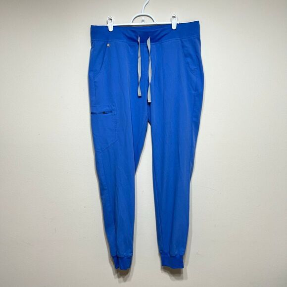 Figs Zamora Jogger Scrub Pants Blue Large Tall Women - Picture 1 of 10